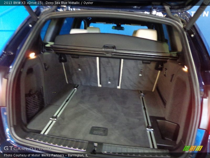 Deep Sea Blue Metallic / Oyster 2013 BMW X3 xDrive 35i