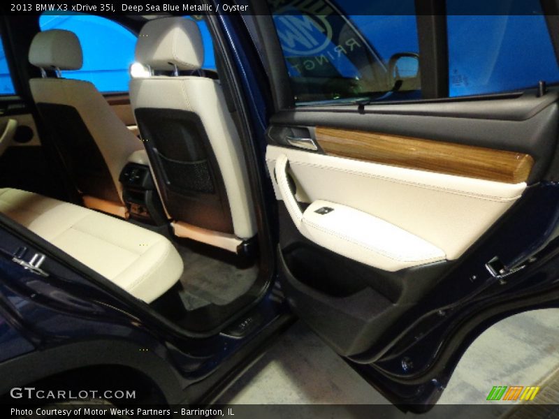 Deep Sea Blue Metallic / Oyster 2013 BMW X3 xDrive 35i