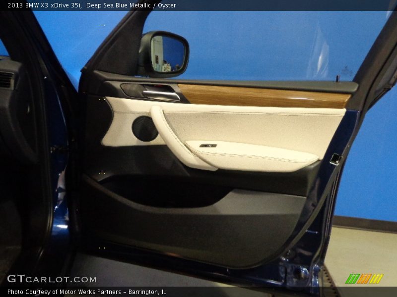 Deep Sea Blue Metallic / Oyster 2013 BMW X3 xDrive 35i