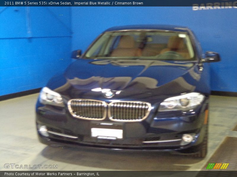 Imperial Blue Metallic / Cinnamon Brown 2011 BMW 5 Series 535i xDrive Sedan