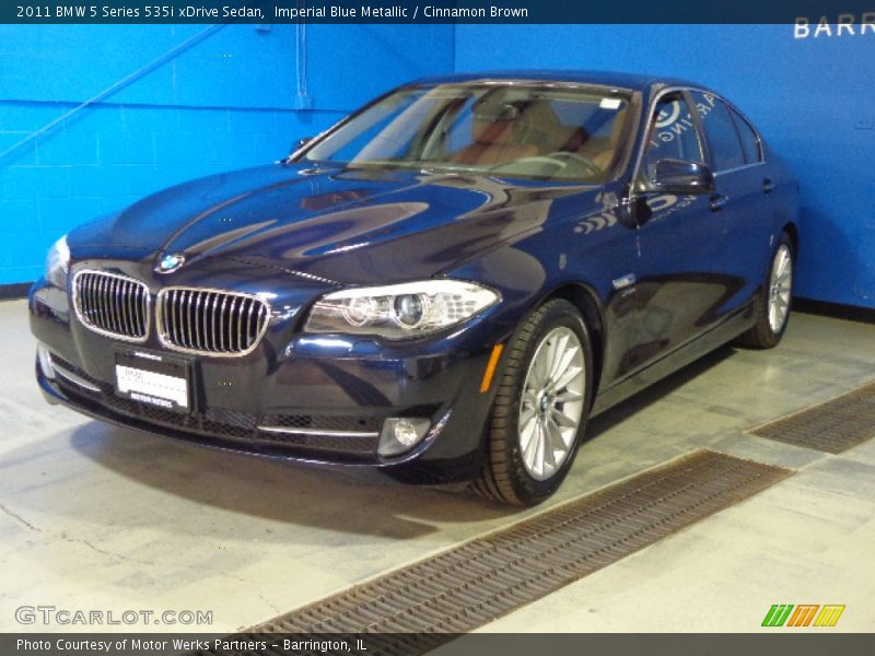 Imperial Blue Metallic / Cinnamon Brown 2011 BMW 5 Series 535i xDrive Sedan