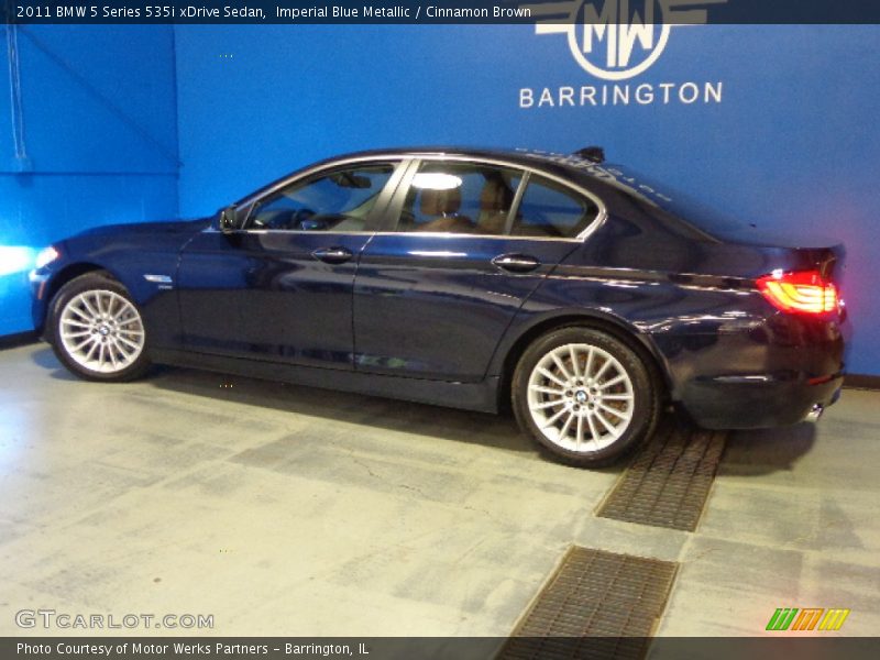 Imperial Blue Metallic / Cinnamon Brown 2011 BMW 5 Series 535i xDrive Sedan