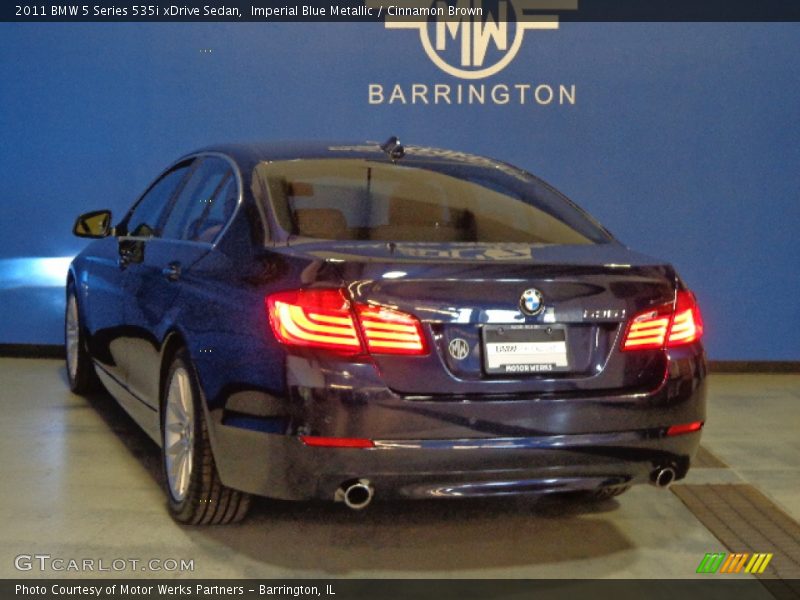 Imperial Blue Metallic / Cinnamon Brown 2011 BMW 5 Series 535i xDrive Sedan