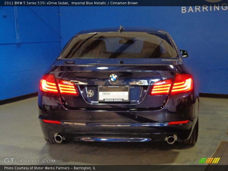 Imperial Blue Metallic / Cinnamon Brown 2011 BMW 5 Series 535i xDrive Sedan