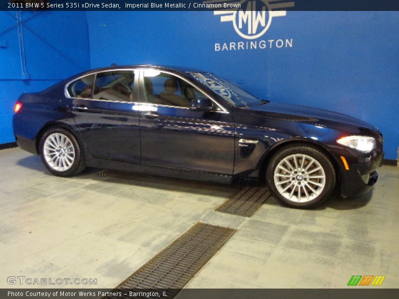 Imperial Blue Metallic / Cinnamon Brown 2011 BMW 5 Series 535i xDrive Sedan