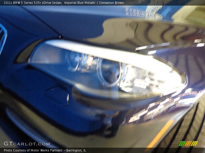 Imperial Blue Metallic / Cinnamon Brown 2011 BMW 5 Series 535i xDrive Sedan