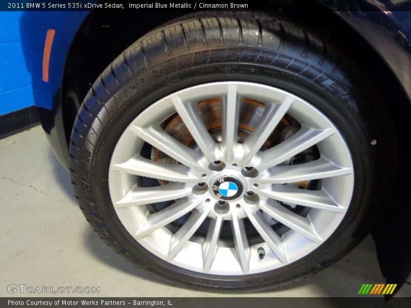 Imperial Blue Metallic / Cinnamon Brown 2011 BMW 5 Series 535i xDrive Sedan