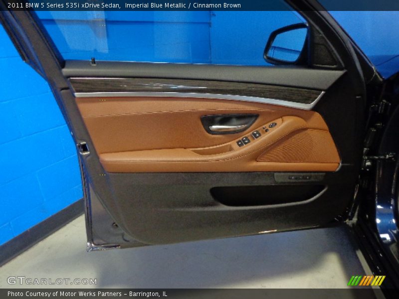 Imperial Blue Metallic / Cinnamon Brown 2011 BMW 5 Series 535i xDrive Sedan