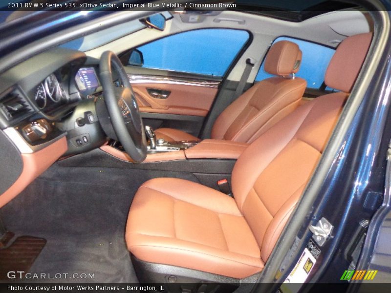 Imperial Blue Metallic / Cinnamon Brown 2011 BMW 5 Series 535i xDrive Sedan