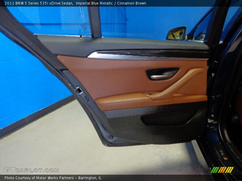 Imperial Blue Metallic / Cinnamon Brown 2011 BMW 5 Series 535i xDrive Sedan