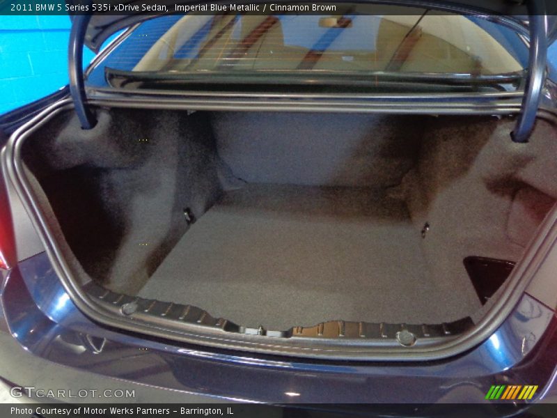 Imperial Blue Metallic / Cinnamon Brown 2011 BMW 5 Series 535i xDrive Sedan