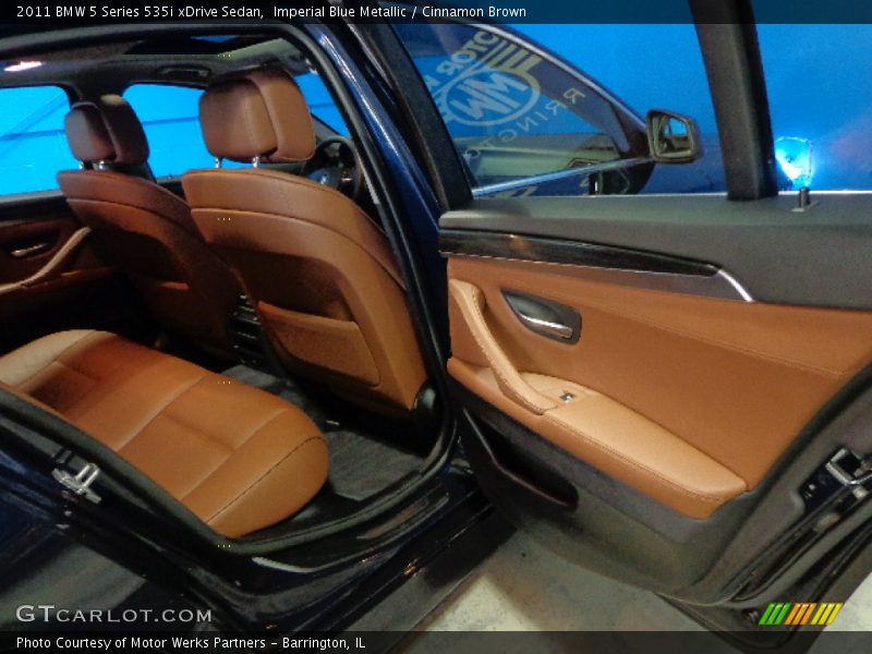 Imperial Blue Metallic / Cinnamon Brown 2011 BMW 5 Series 535i xDrive Sedan