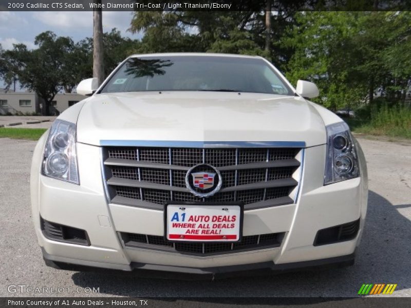 White Diamond Tri-Coat / Light Titanium/Ebony 2009 Cadillac CTS Sedan