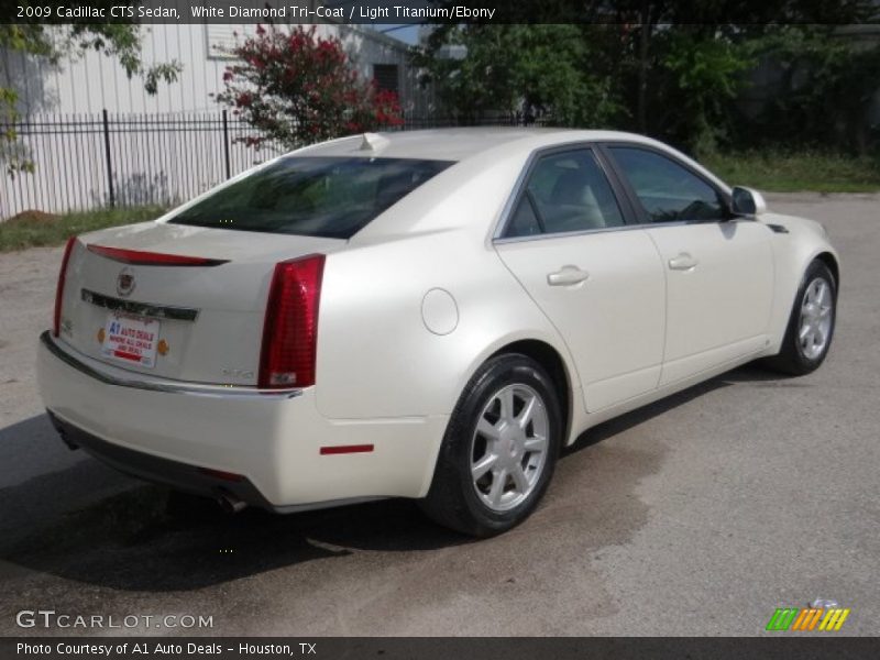 White Diamond Tri-Coat / Light Titanium/Ebony 2009 Cadillac CTS Sedan