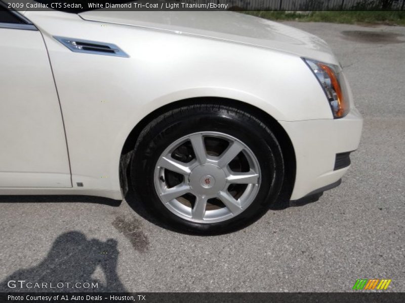 White Diamond Tri-Coat / Light Titanium/Ebony 2009 Cadillac CTS Sedan