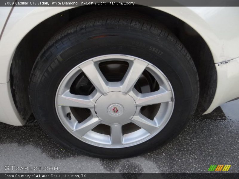 White Diamond Tri-Coat / Light Titanium/Ebony 2009 Cadillac CTS Sedan