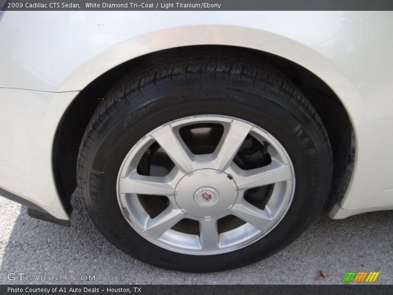 White Diamond Tri-Coat / Light Titanium/Ebony 2009 Cadillac CTS Sedan