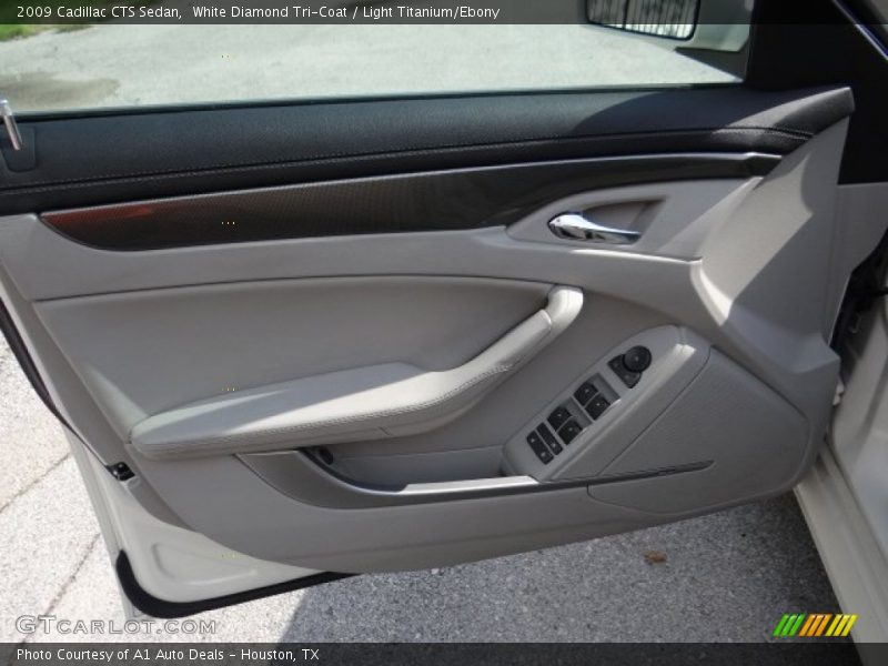 White Diamond Tri-Coat / Light Titanium/Ebony 2009 Cadillac CTS Sedan