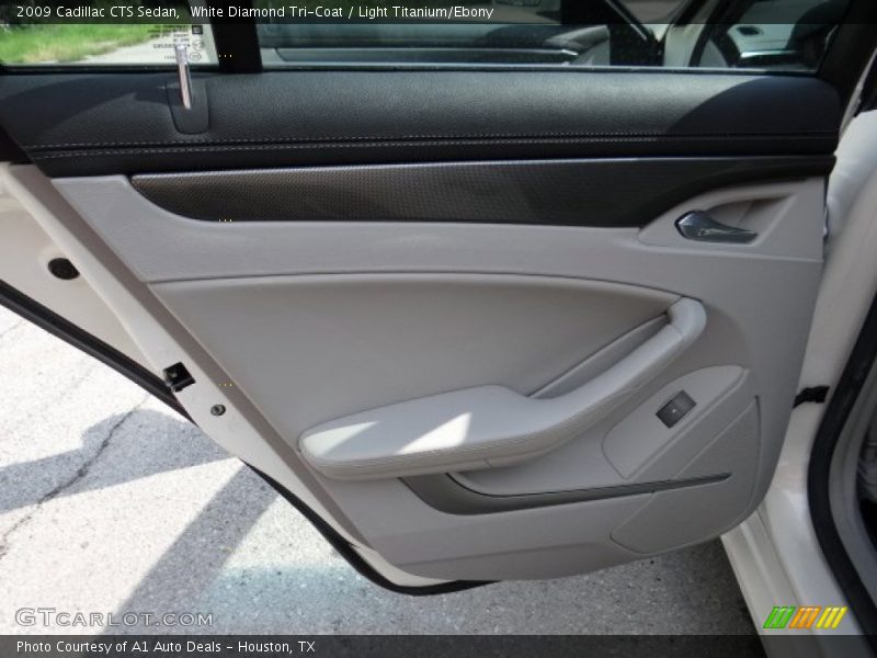 White Diamond Tri-Coat / Light Titanium/Ebony 2009 Cadillac CTS Sedan