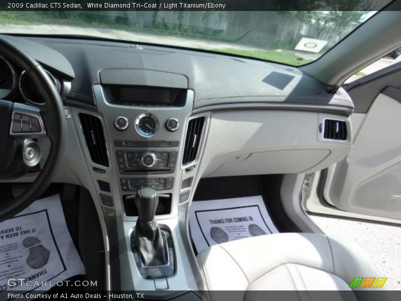 White Diamond Tri-Coat / Light Titanium/Ebony 2009 Cadillac CTS Sedan