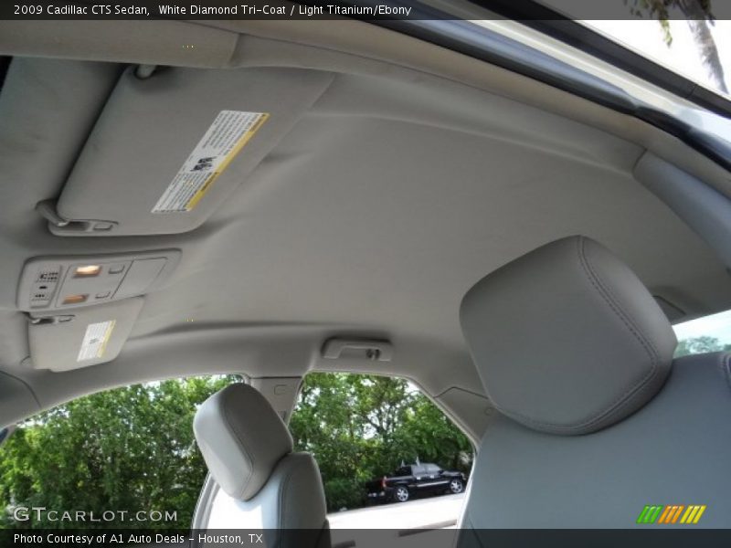 White Diamond Tri-Coat / Light Titanium/Ebony 2009 Cadillac CTS Sedan