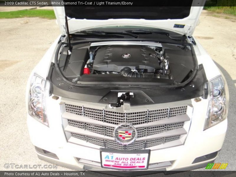 White Diamond Tri-Coat / Light Titanium/Ebony 2009 Cadillac CTS Sedan
