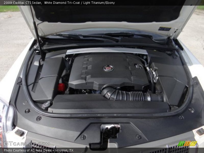 White Diamond Tri-Coat / Light Titanium/Ebony 2009 Cadillac CTS Sedan
