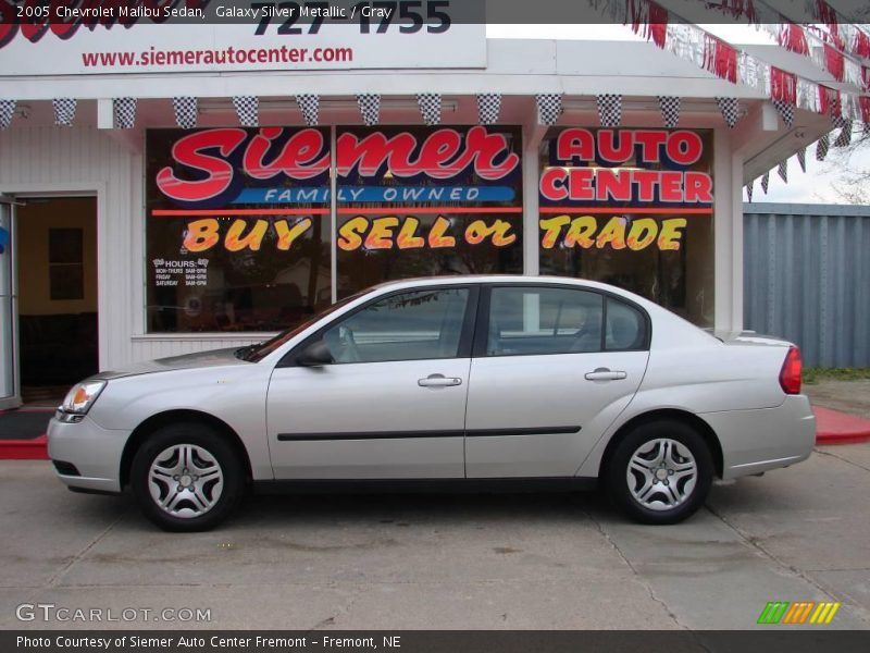 Galaxy Silver Metallic / Gray 2005 Chevrolet Malibu Sedan