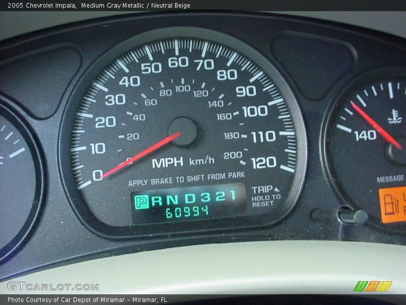 Medium Gray Metallic / Neutral Beige 2005 Chevrolet Impala