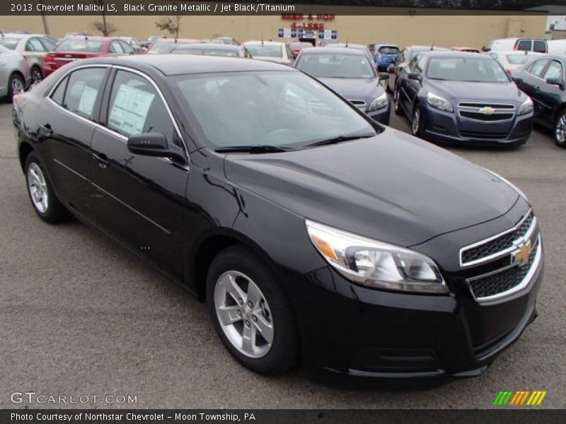 Black Granite Metallic / Jet Black/Titanium 2013 Chevrolet Malibu LS