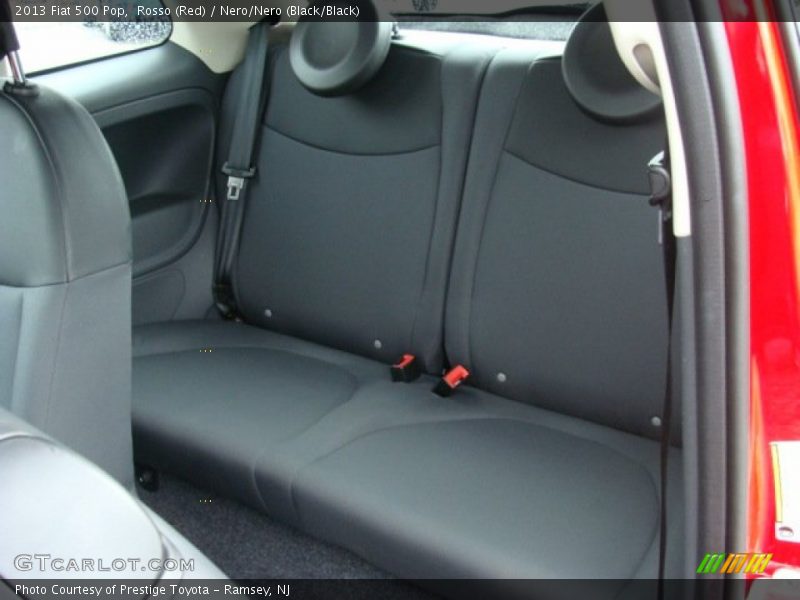 Rosso (Red) / Nero/Nero (Black/Black) 2013 Fiat 500 Pop