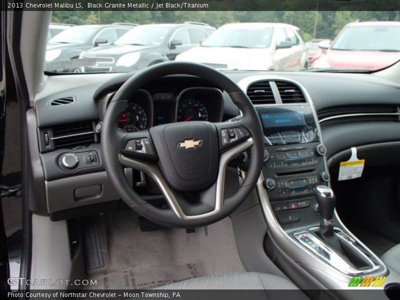 Black Granite Metallic / Jet Black/Titanium 2013 Chevrolet Malibu LS