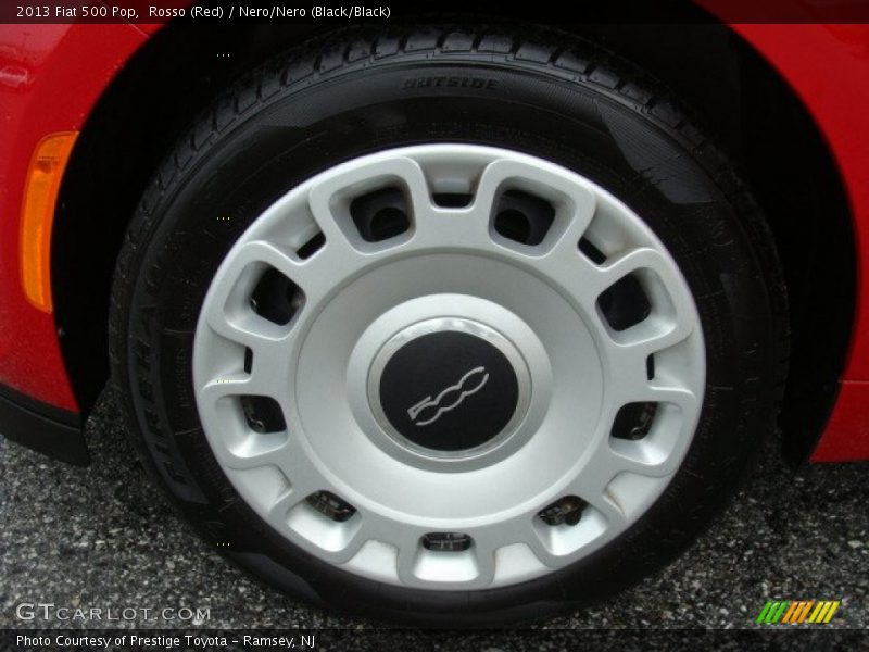 Rosso (Red) / Nero/Nero (Black/Black) 2013 Fiat 500 Pop