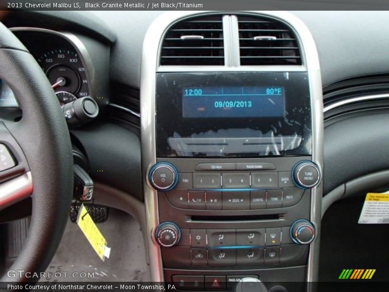 Black Granite Metallic / Jet Black/Titanium 2013 Chevrolet Malibu LS