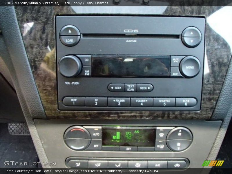 Black Ebony / Dark Charcoal 2007 Mercury Milan V6 Premier