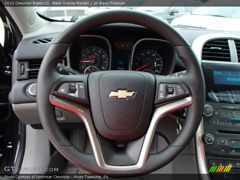 Black Granite Metallic / Jet Black/Titanium 2013 Chevrolet Malibu LS
