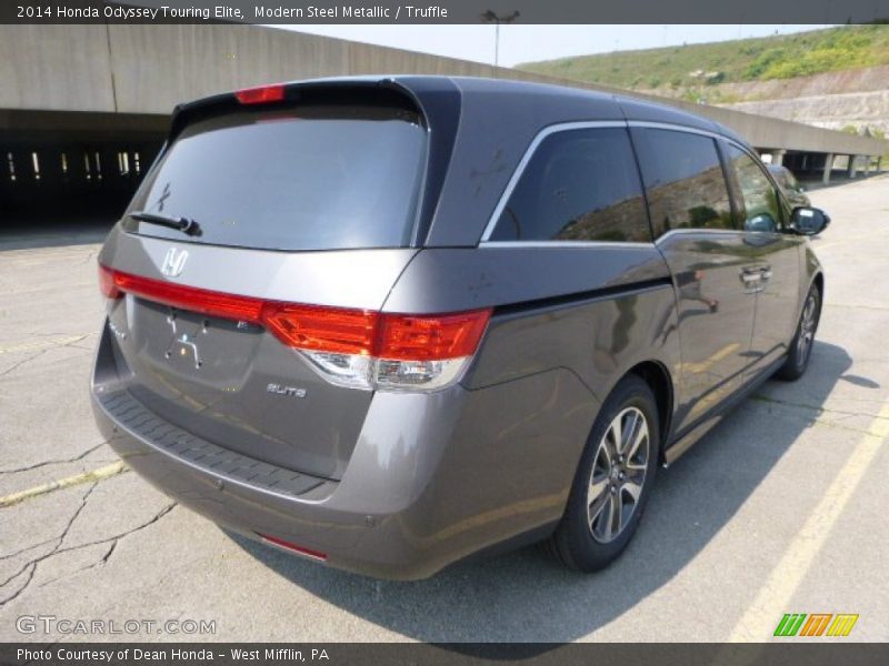 Modern Steel Metallic / Truffle 2014 Honda Odyssey Touring Elite