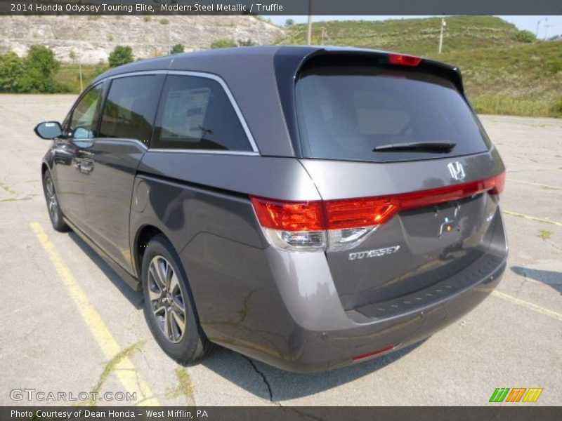Modern Steel Metallic / Truffle 2014 Honda Odyssey Touring Elite