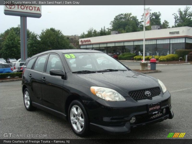 Black Sand Pearl / Dark Gray 2003 Toyota Matrix XR