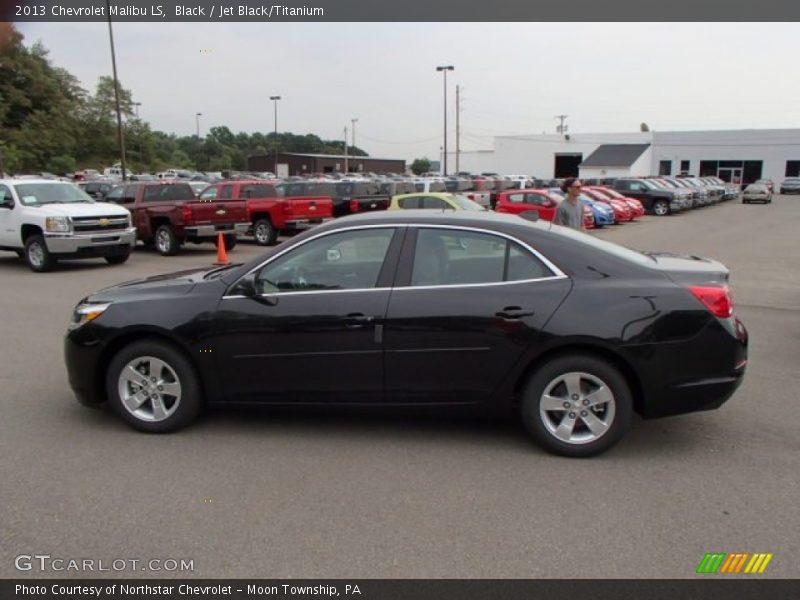 Black / Jet Black/Titanium 2013 Chevrolet Malibu LS
