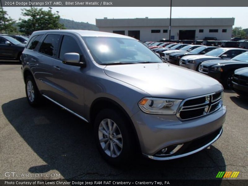 Billet Silver Metallic / Black 2014 Dodge Durango SXT AWD
