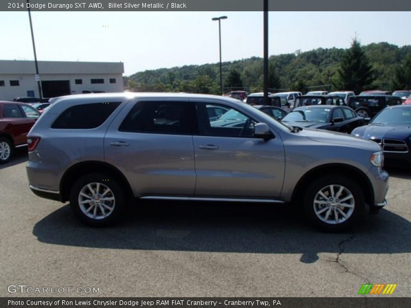 Billet Silver Metallic / Black 2014 Dodge Durango SXT AWD