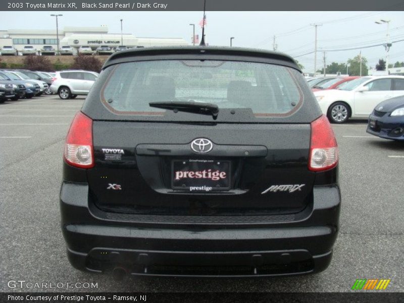 Black Sand Pearl / Dark Gray 2003 Toyota Matrix XR