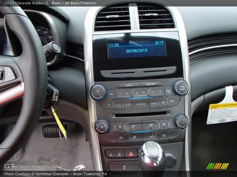 Black / Jet Black/Titanium 2013 Chevrolet Malibu LS