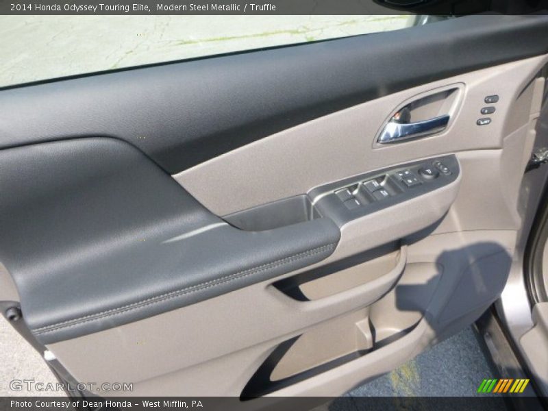 Modern Steel Metallic / Truffle 2014 Honda Odyssey Touring Elite