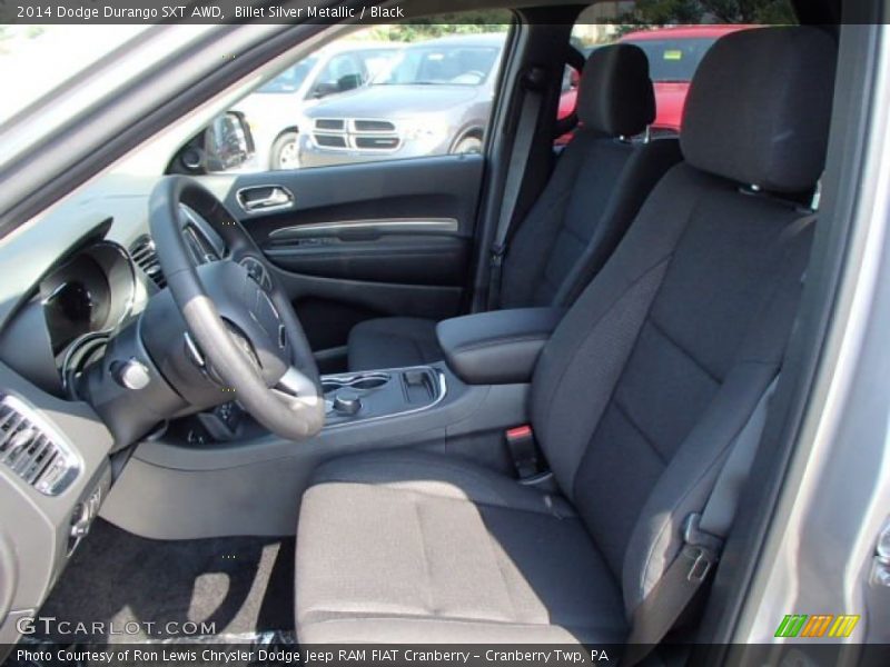 Billet Silver Metallic / Black 2014 Dodge Durango SXT AWD