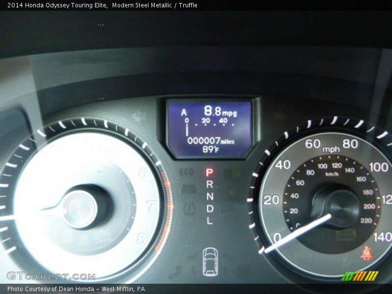Modern Steel Metallic / Truffle 2014 Honda Odyssey Touring Elite