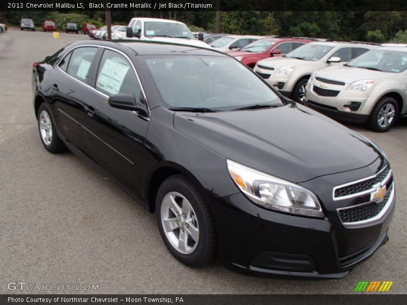 Black Granite Metallic / Jet Black/Titanium 2013 Chevrolet Malibu LS