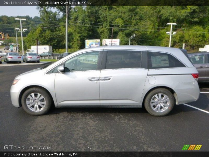 Alabaster Silver Metallic / Gray 2014 Honda Odyssey EX