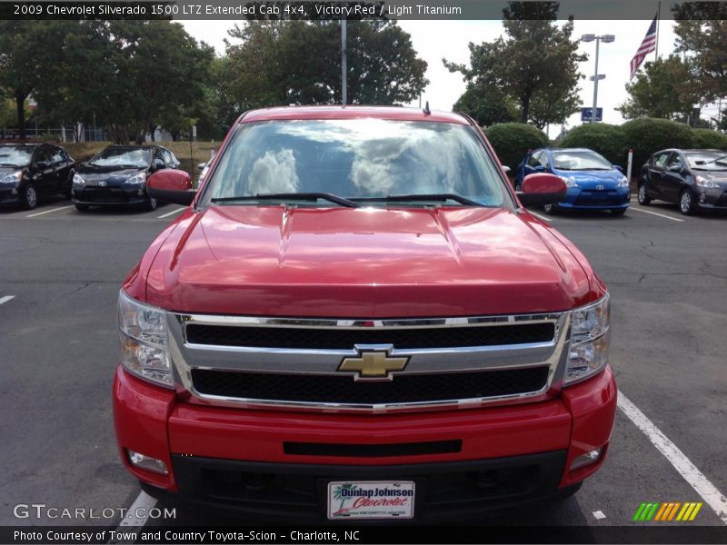 Victory Red / Light Titanium 2009 Chevrolet Silverado 1500 LTZ Extended Cab 4x4